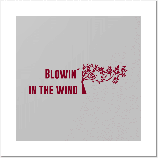 Blowin´ in the wind, burgundy Wall Art by Perezzzoso